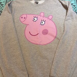 Gray Mummy Pig sweatshirt!